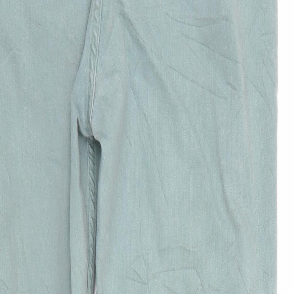 Fat Face Womens Green  Denim Cropped Jeans Size 14 L23 in