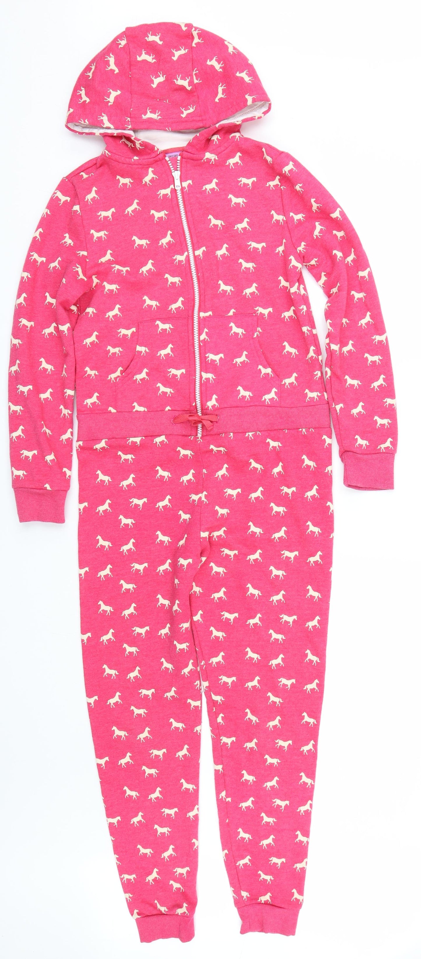 F&F Girls Pink Animal Print  Cami One Piece Size 11-12 Years