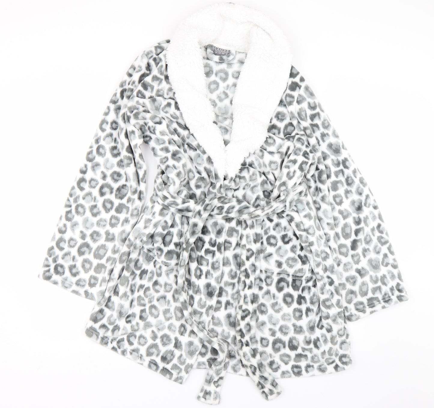 Cozee Womens Grey Animal Print  Cami Gown Size M