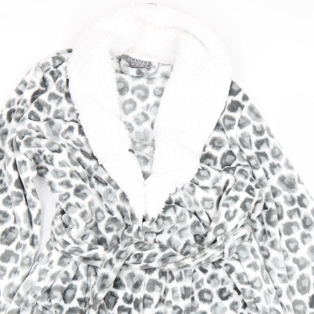 Cozee Womens Grey Animal Print  Cami Gown Size M