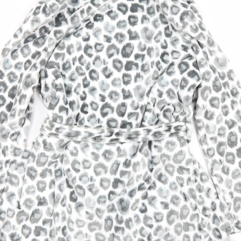 Cozee Womens Grey Animal Print  Cami Gown Size M