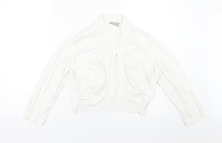Wallis Womens White   Cape Jumper Size L