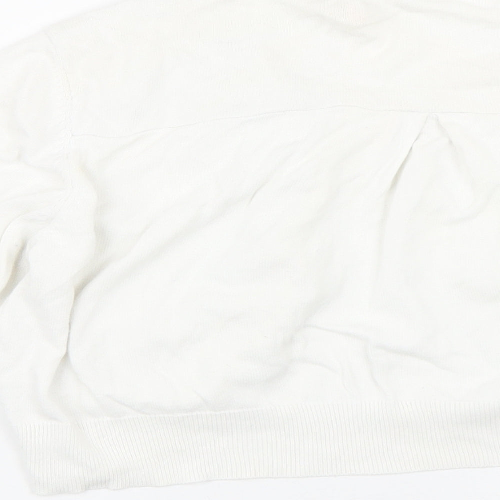 Wallis Womens White   Cape Jumper Size L