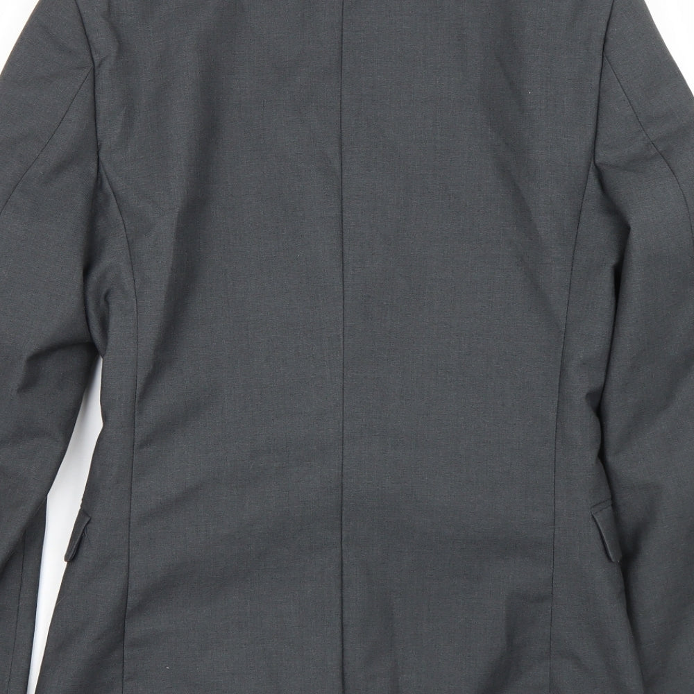 Topshop Mens Grey   Jacket Suit Size 34