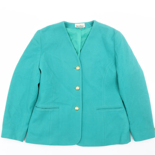 Nico Nico Womens Green   Overcoat Coat Size 14