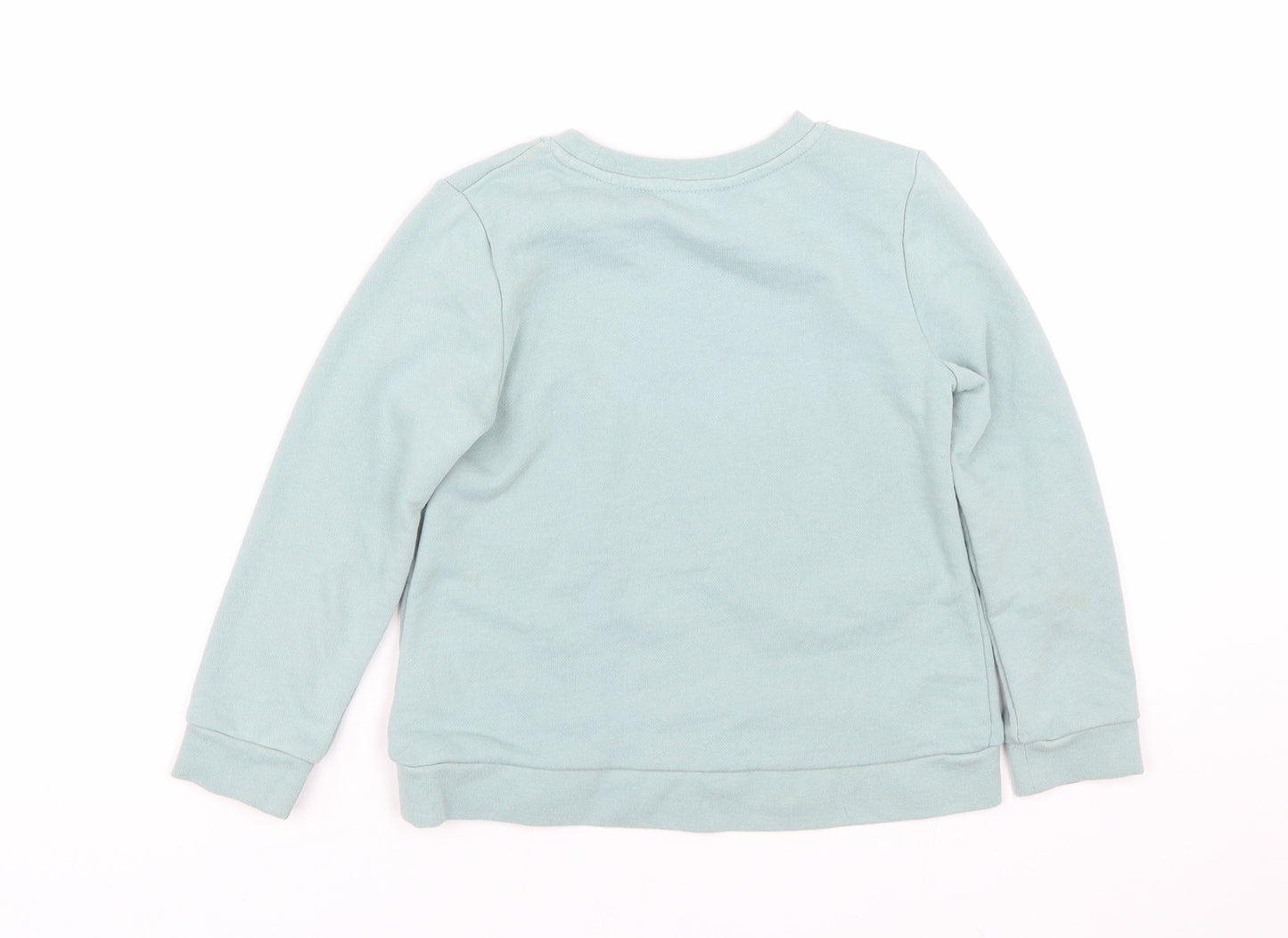 H&M Girls Blue   Pullover Sweatshirt Size 5-6 Years  - Unicorn