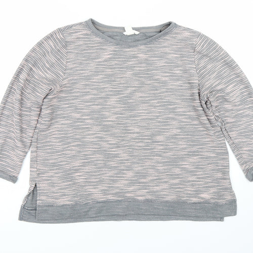 H&M Womens Grey   Pullover Jumper Size L
