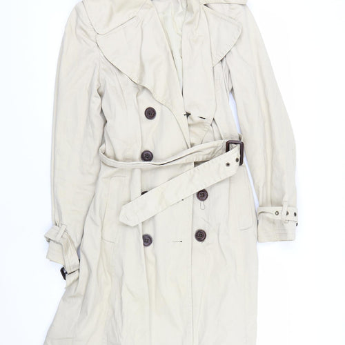 South Womens Beige   Trench Coat Coat Size 8