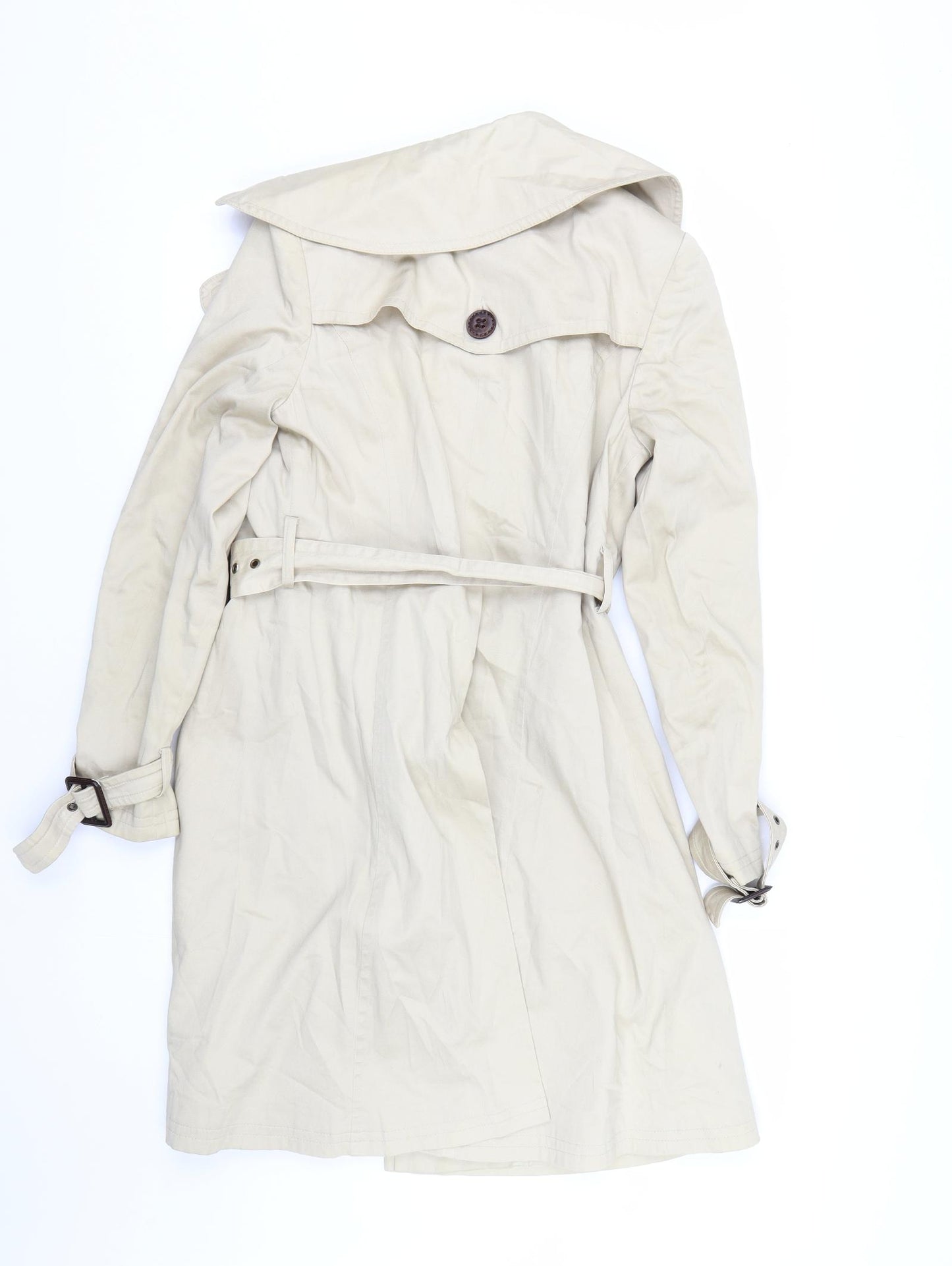 South Womens Beige   Trench Coat Coat Size 8