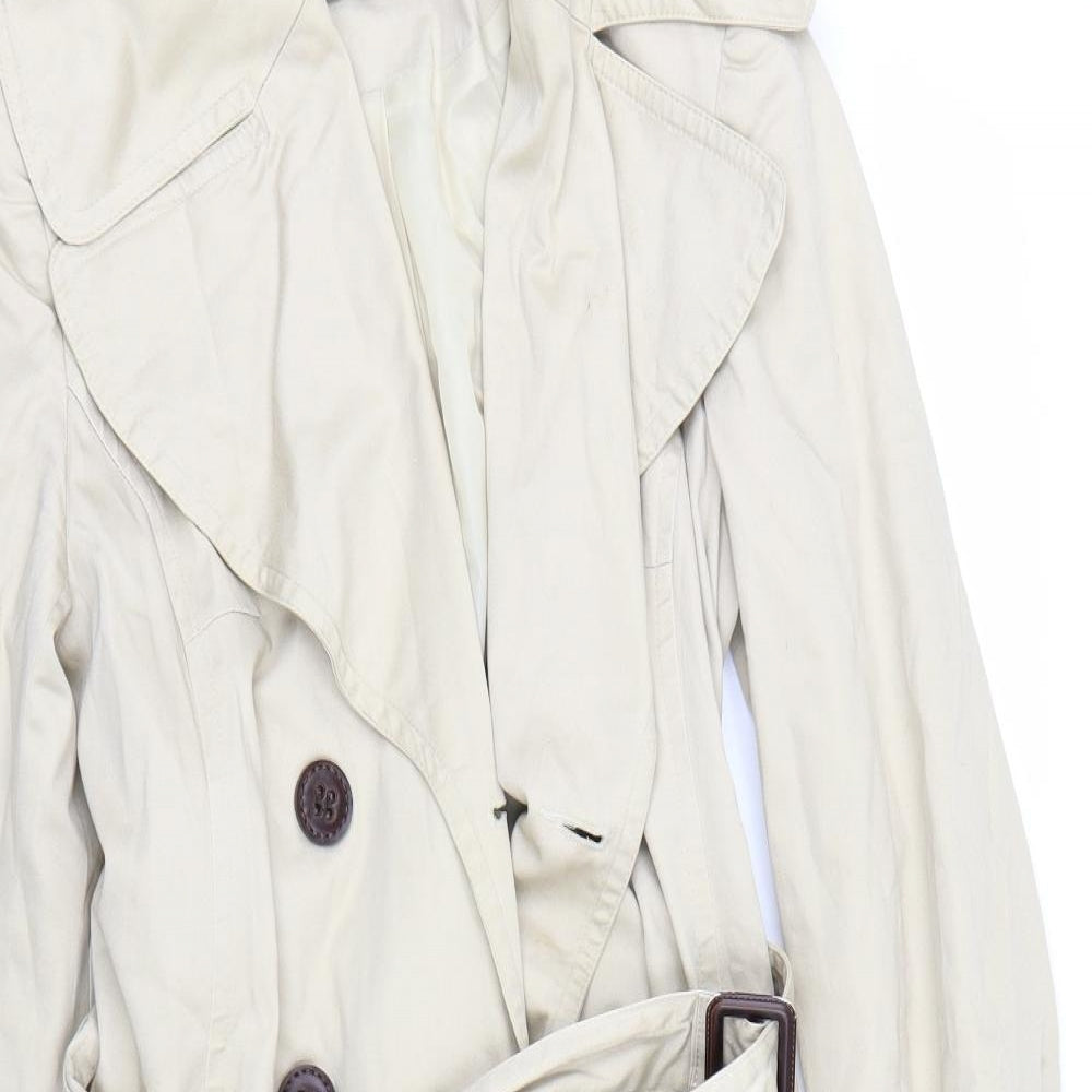 South Womens Beige   Trench Coat Coat Size 8
