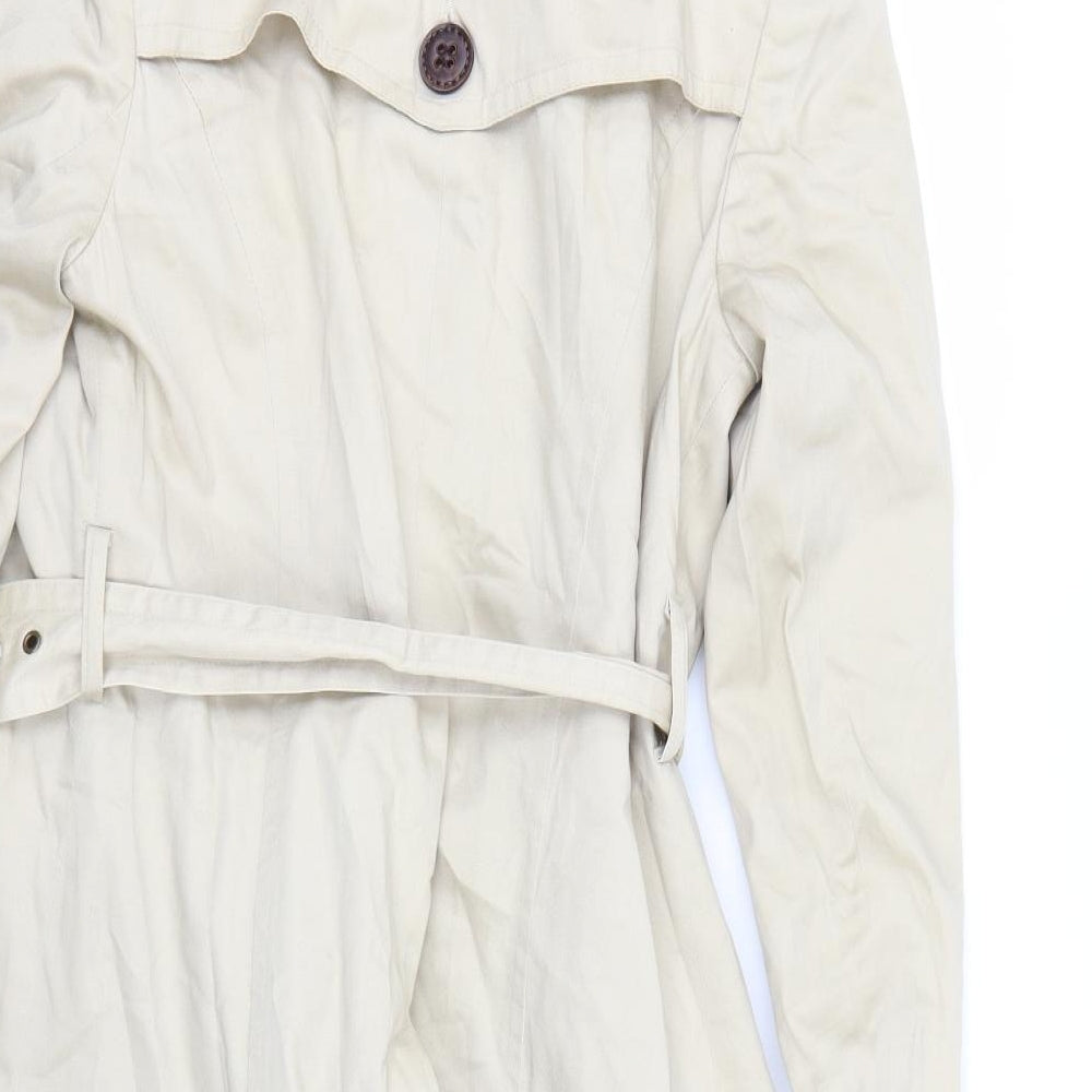 South Womens Beige   Trench Coat Coat Size 8
