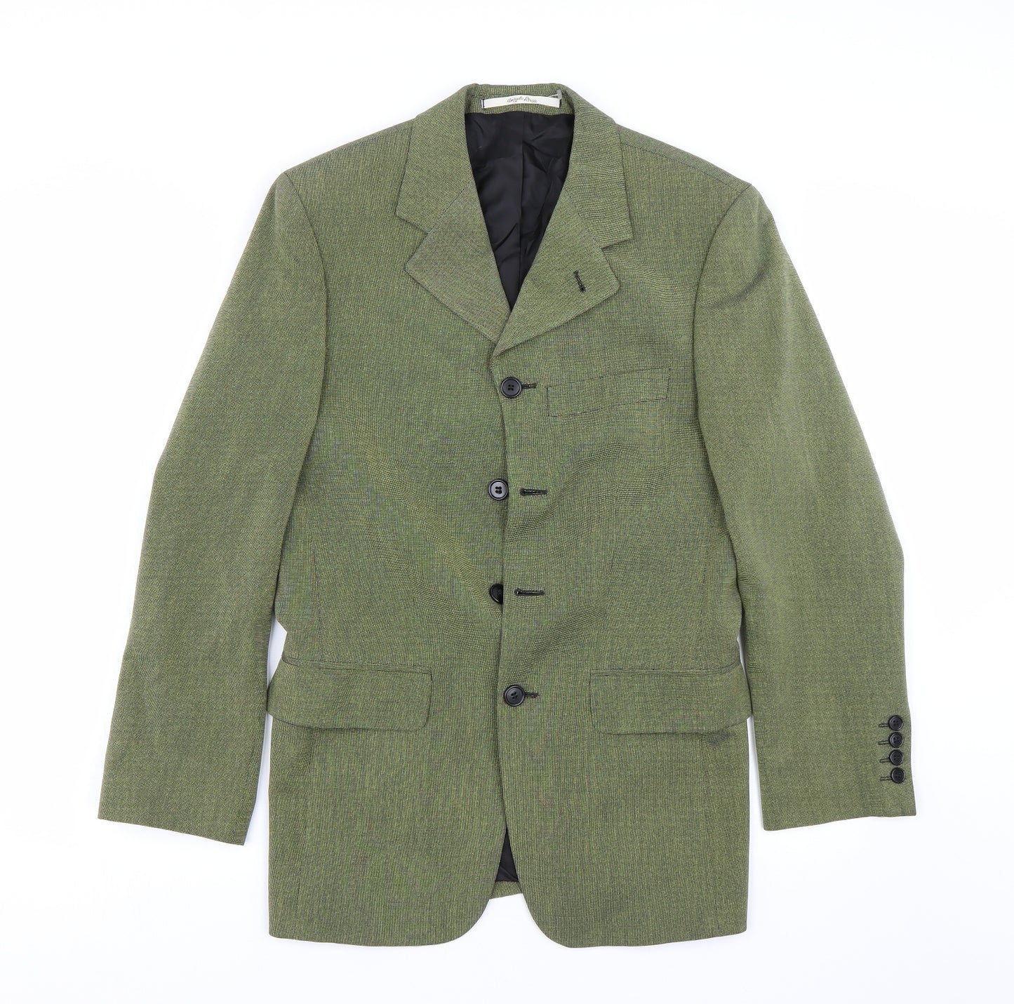 Angelo Litrico Mens Green   Jacket Suit Size 34
