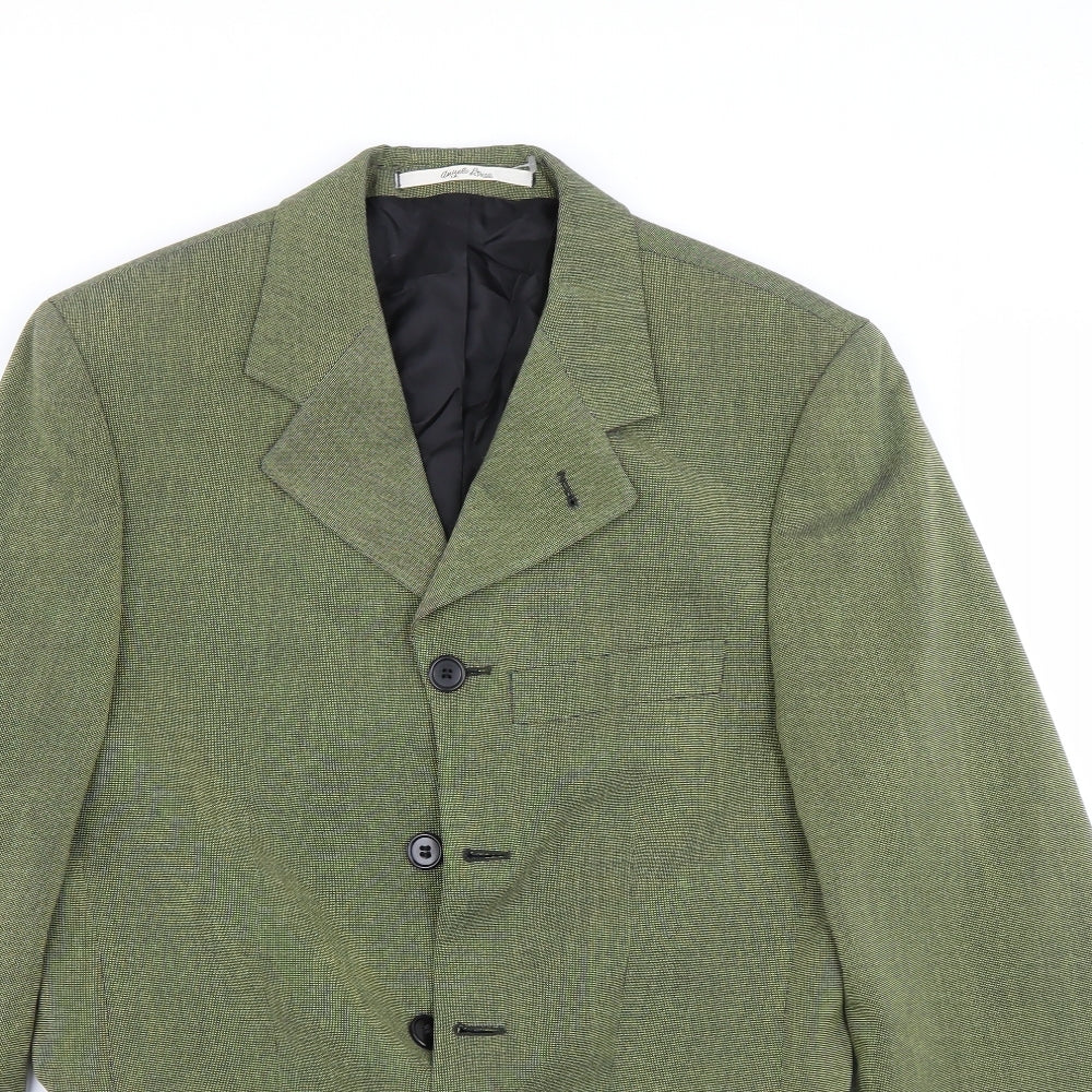 Angelo Litrico Mens Green   Jacket Suit Size 34