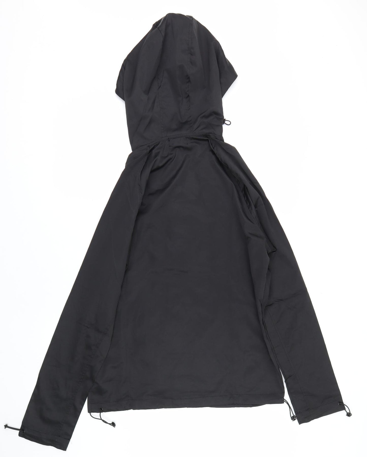Boohoo Mens Black   Windbreaker Coat Size M