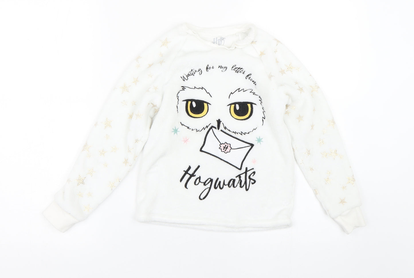 George Girls White   Top Pyjama Top Size 8-9 Years  - Harry Potter