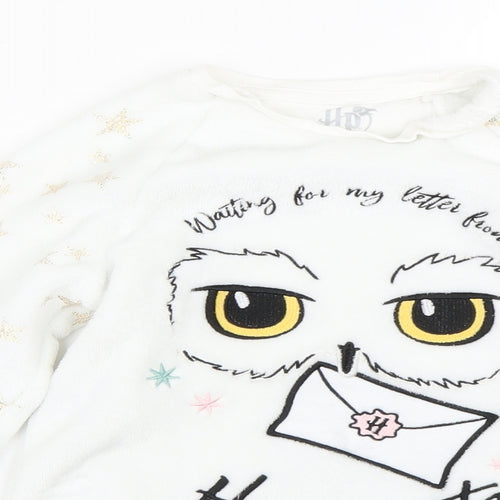 George Girls White   Top Pyjama Top Size 8-9 Years  - Harry Potter