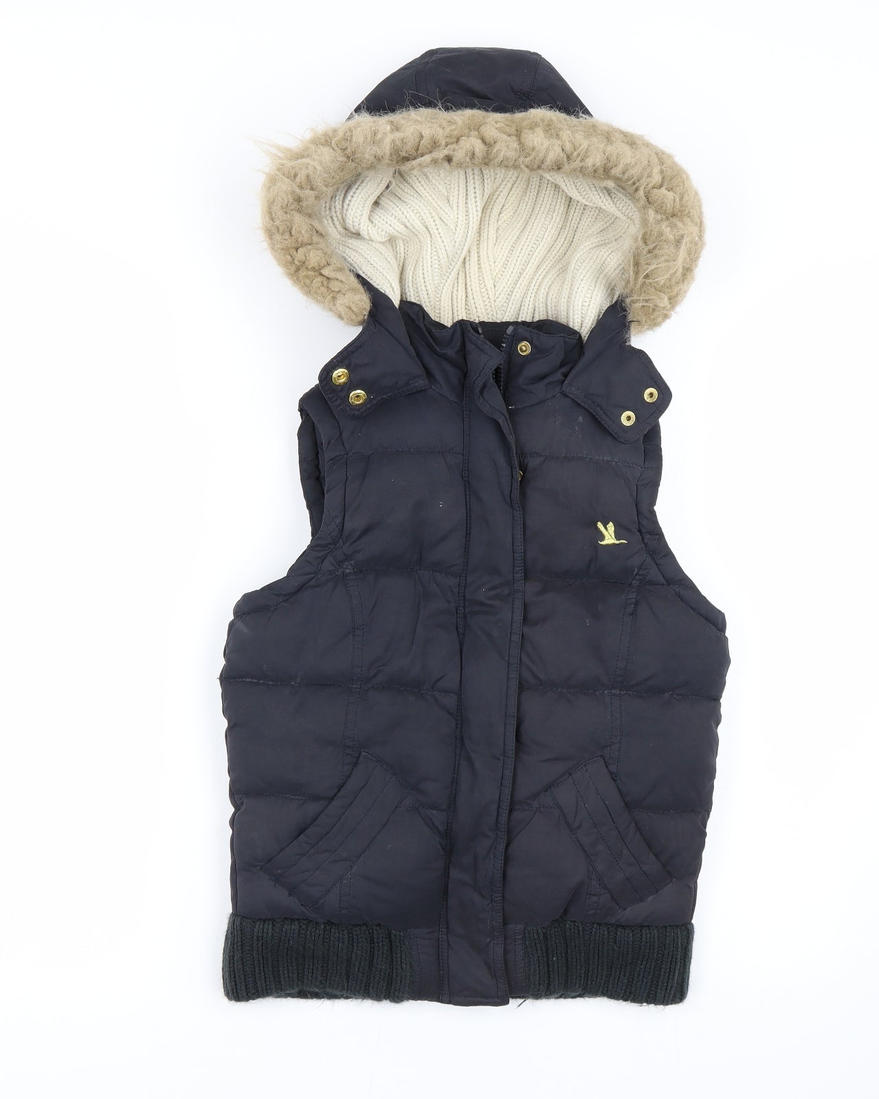 New Look Girls Blue   Gilet Coat Size 10-11 Years