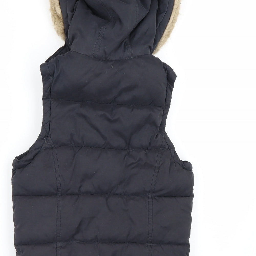New Look Girls Blue   Gilet Coat Size 10-11 Years