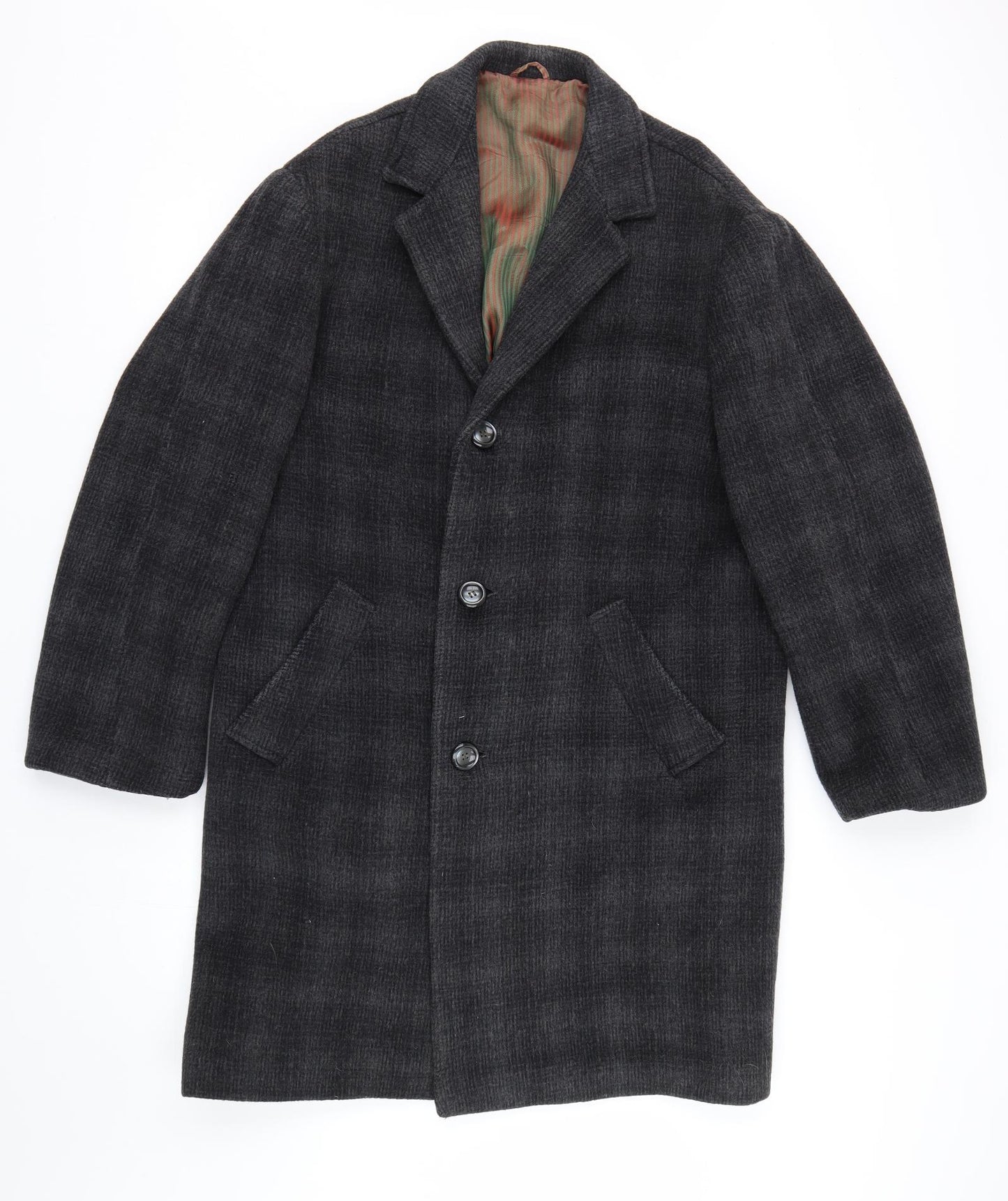 The Tuscan Mens Black   Trench Coat Coat Size XL