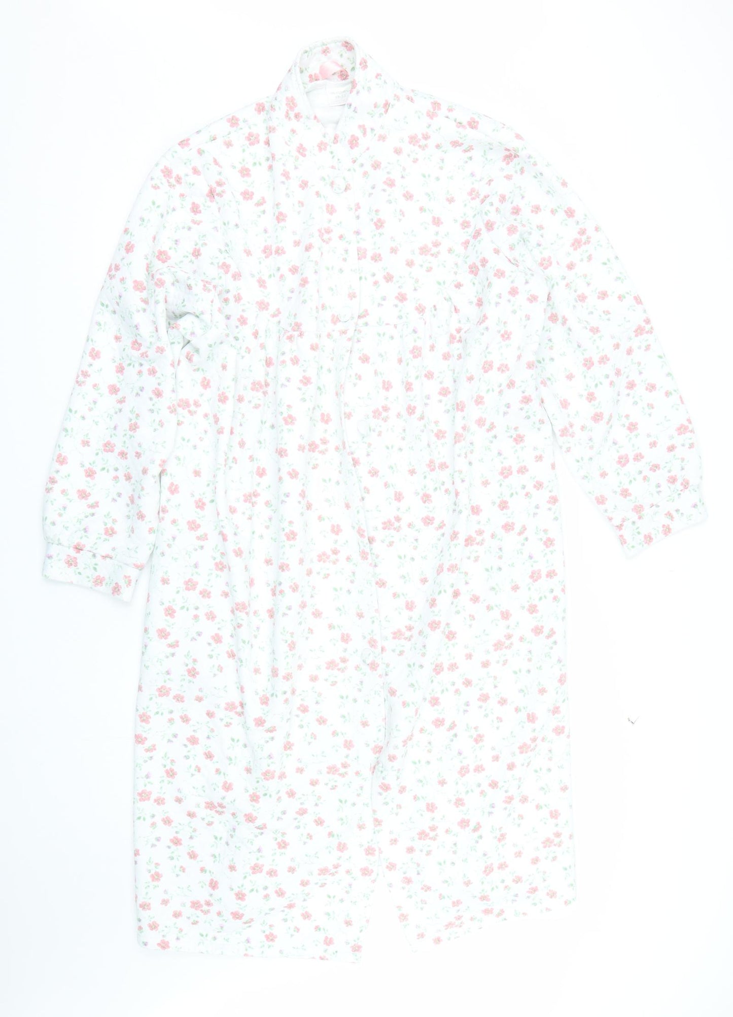 Preworn Womens White Floral  Cami Gown Size 20
