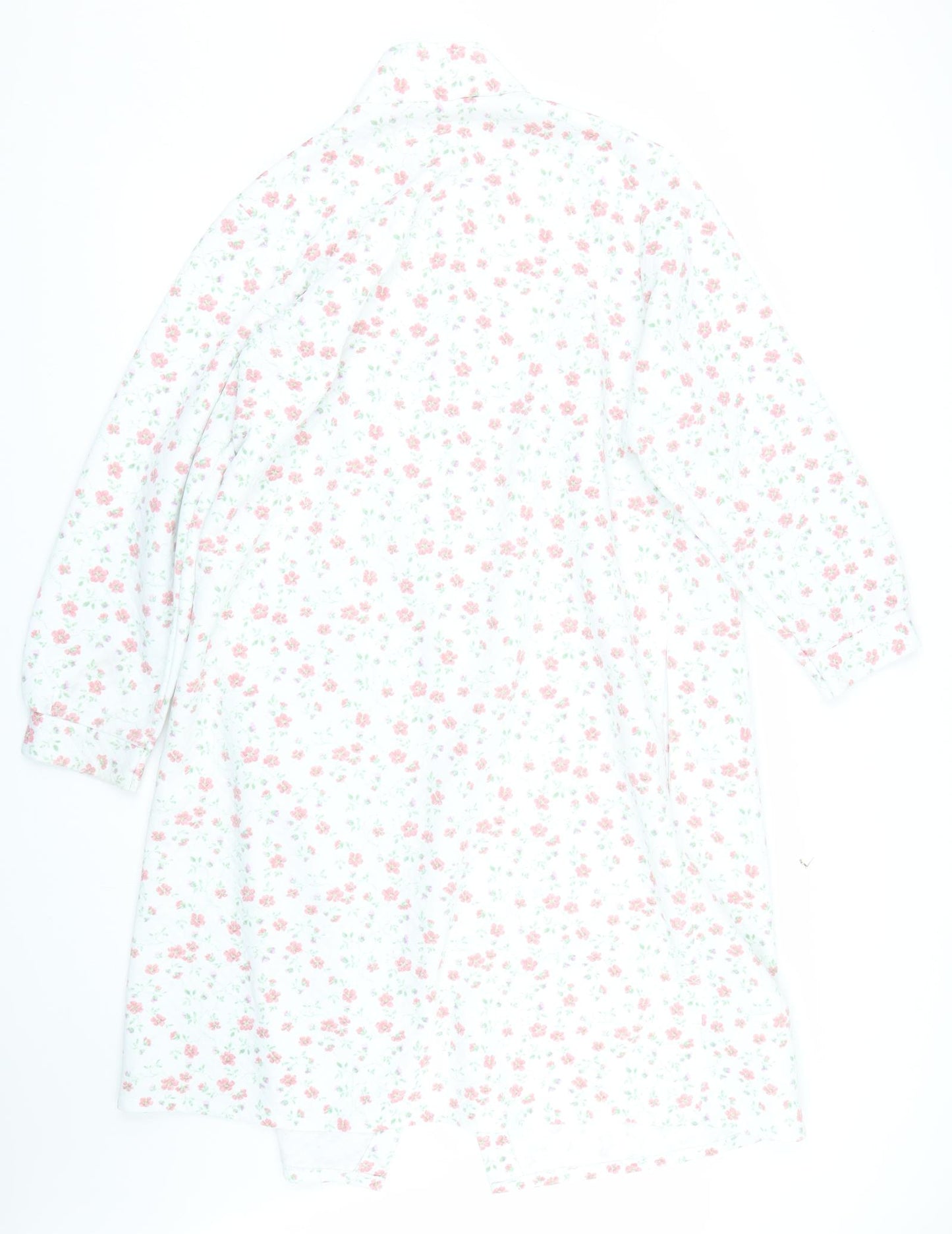 Preworn Womens White Floral  Cami Gown Size 20