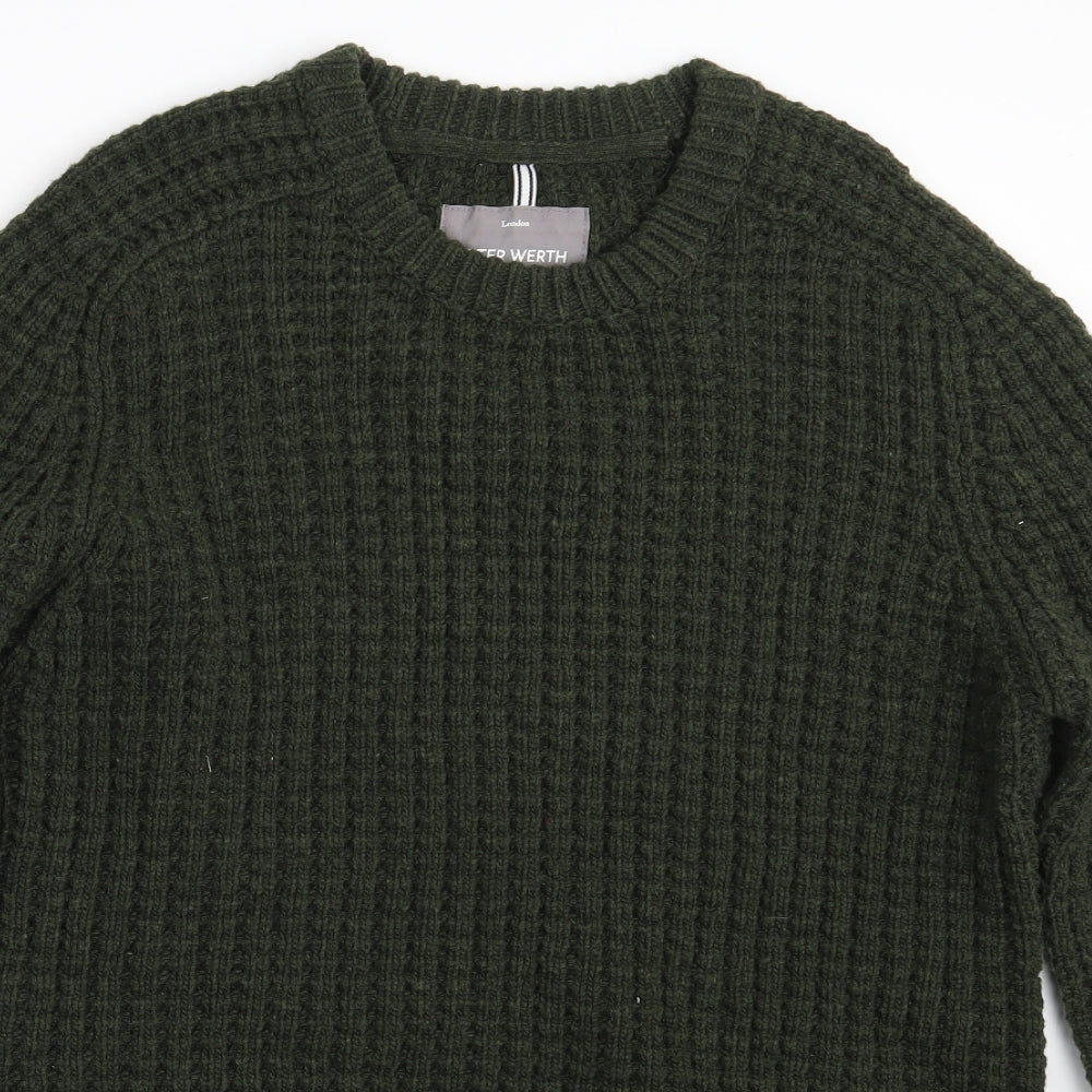 Peter Werth Mens Green   Pullover Jumper Size M