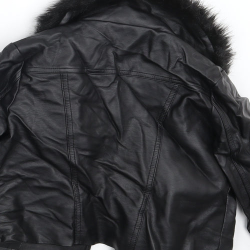 Express Gifts LTD Girls Black   Jacket Coat Size 8-9 Years