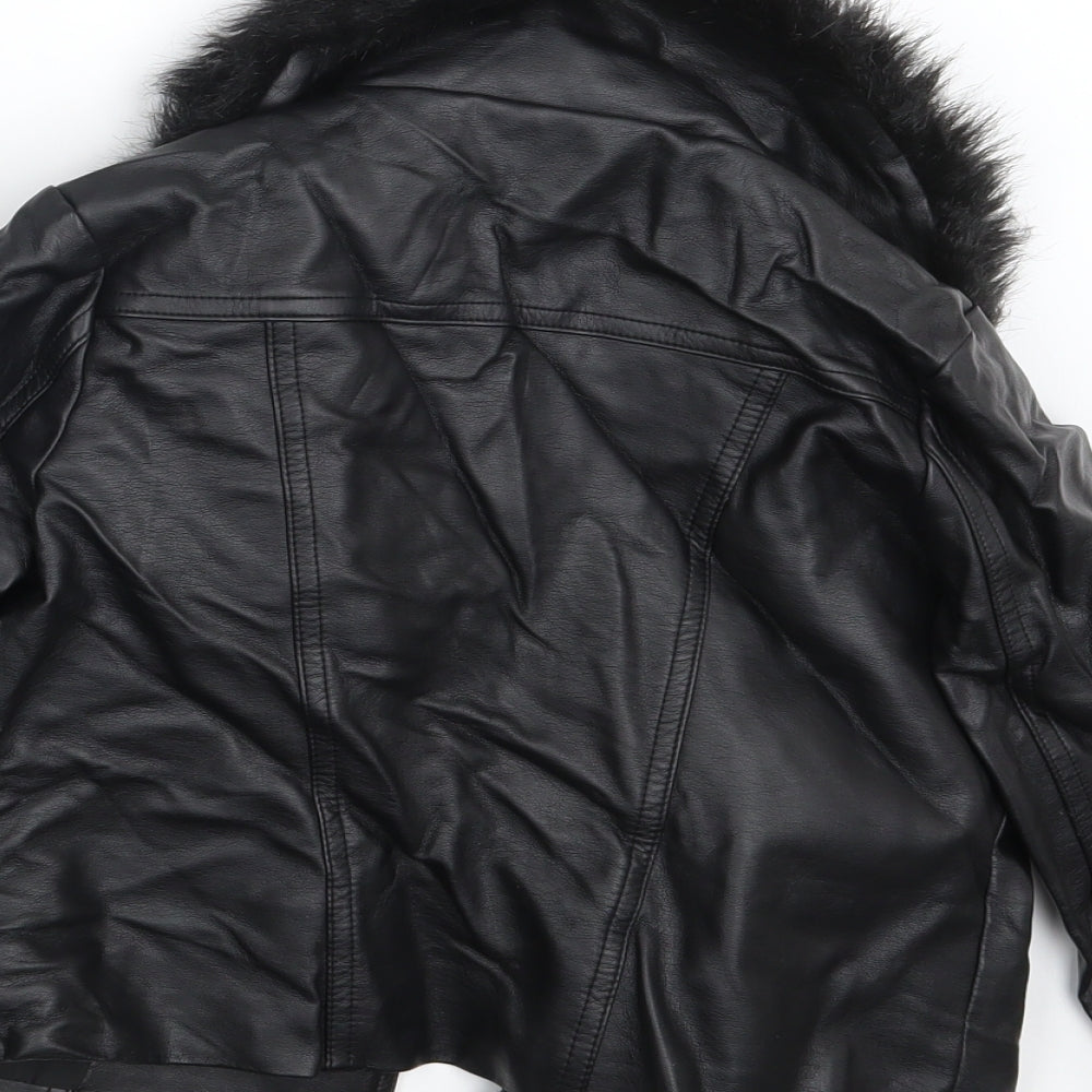 Express Gifts LTD Girls Black   Jacket Coat Size 8-9 Years