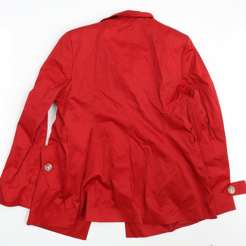Ethel Austin  Womens Red   Overcoat Coat Size 12