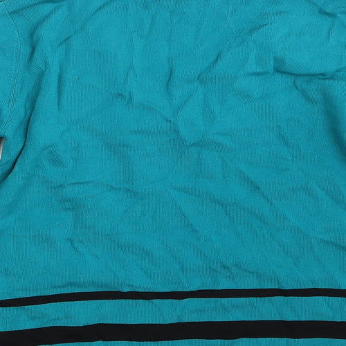Casamia Womens Blue Striped  Pullover Jumper Size M