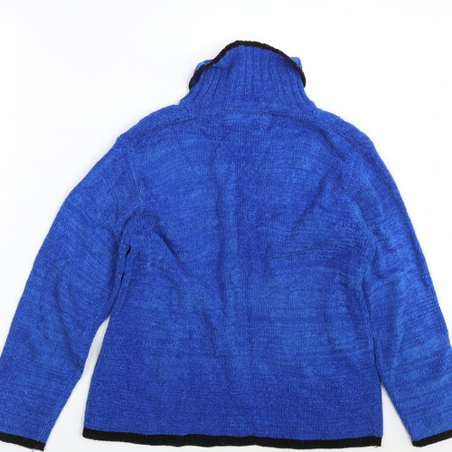 Abstract Womens Blue   Pullover Jumper One Size