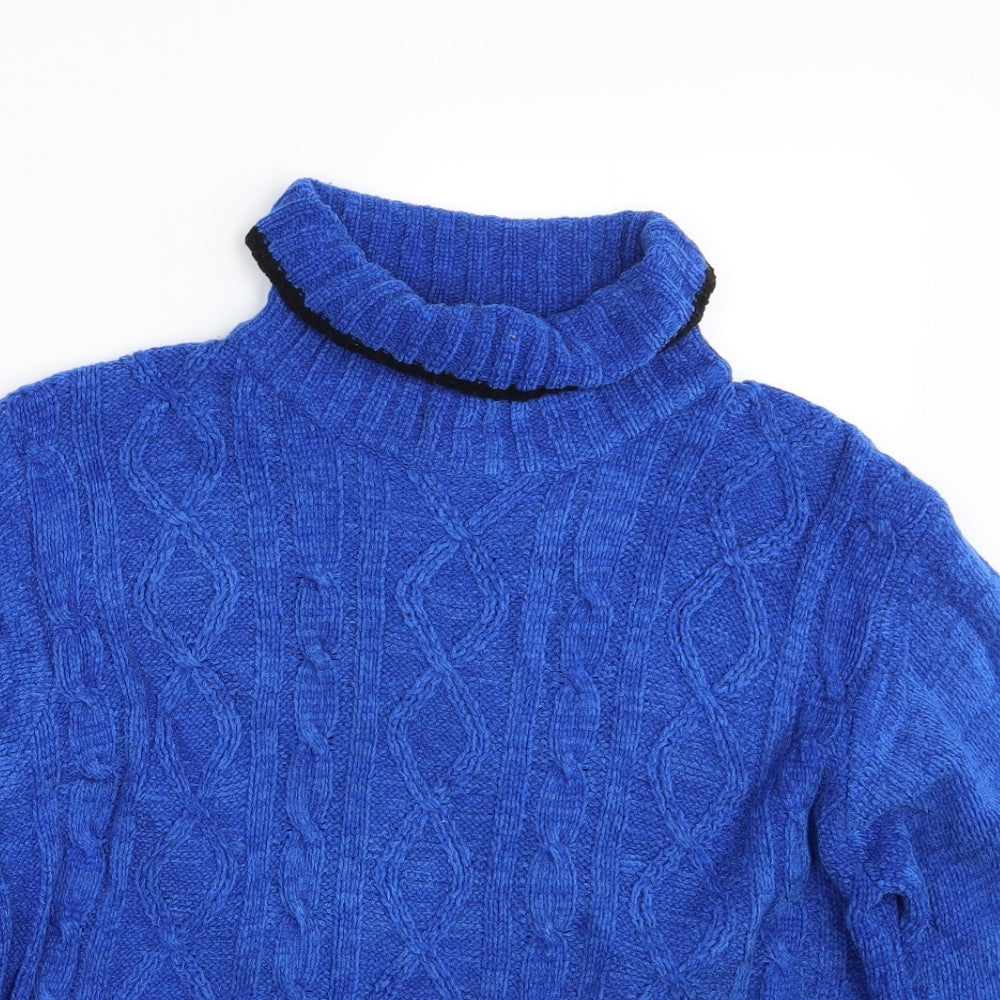 Abstract Womens Blue   Pullover Jumper One Size
