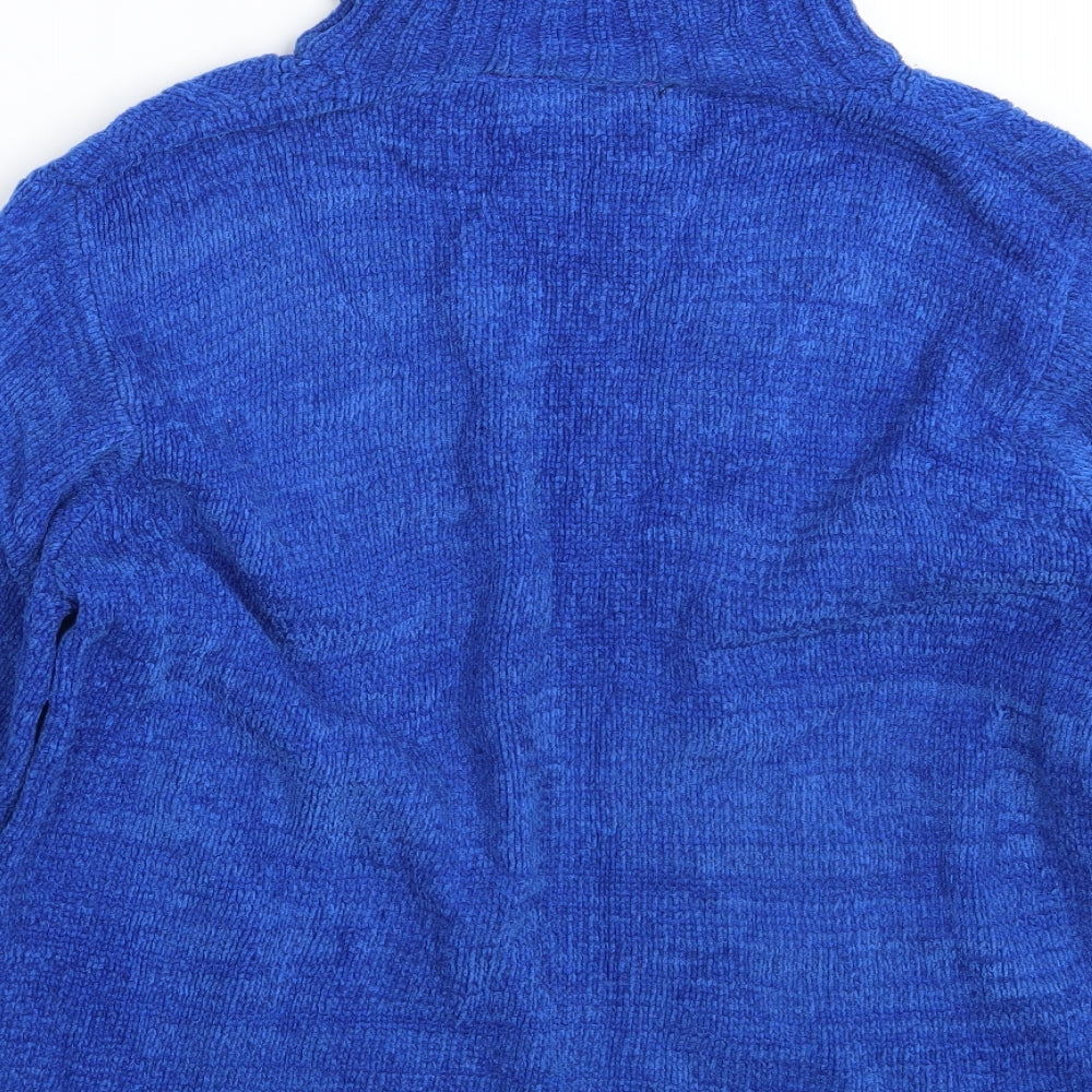 Abstract Womens Blue   Pullover Jumper One Size
