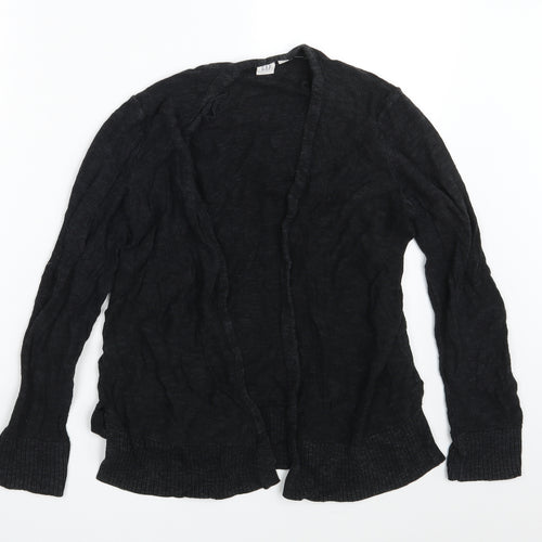 Gap Womens Black  Rayon Wrap Jumper Size M