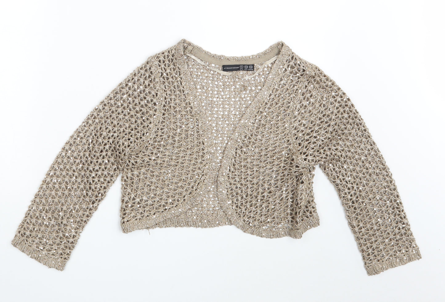 Atmosphere Womens Beige   Shrug Jumper Size 12