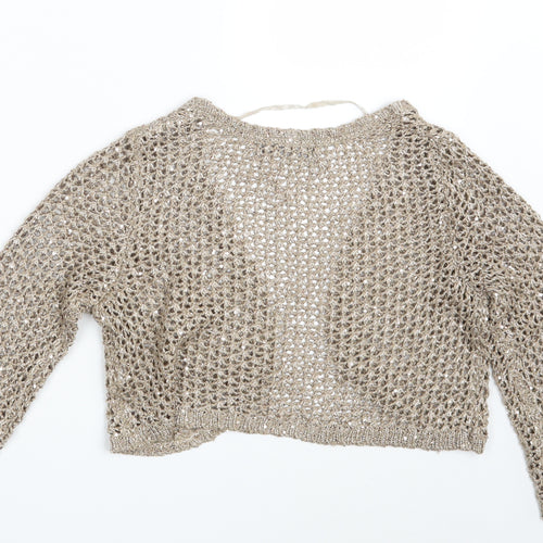Atmosphere Womens Beige   Shrug Jumper Size 12