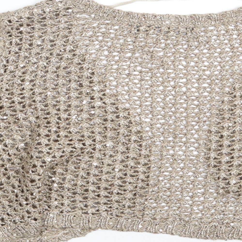 Atmosphere Womens Beige   Shrug Jumper Size 12