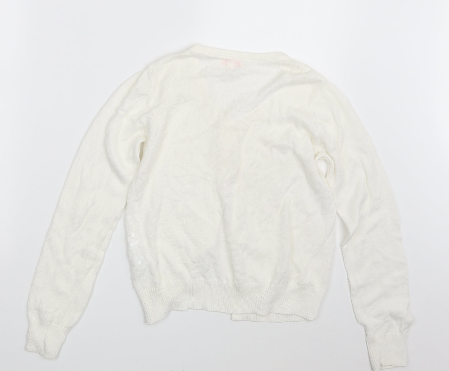 BlueZoo Girls Ivory   Cardigan Jumper Size 11-12 Years