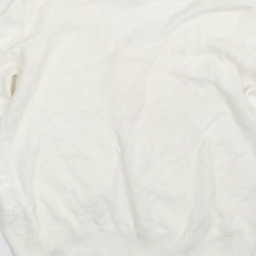 BlueZoo Girls Ivory   Cardigan Jumper Size 11-12 Years