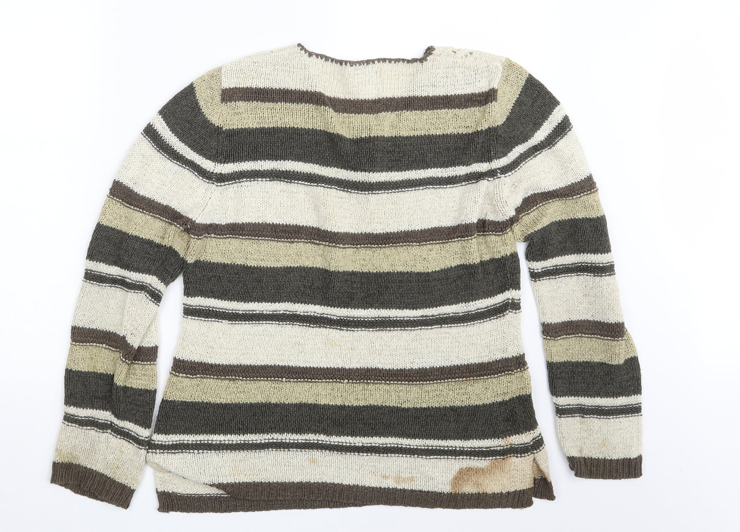 Papaya Womens Multicoloured Striped  Pullover Jumper Size 16