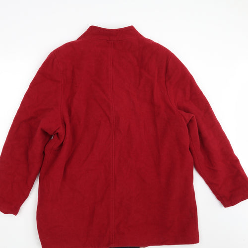 EWM Womens Red   Overcoat Coat Size 16