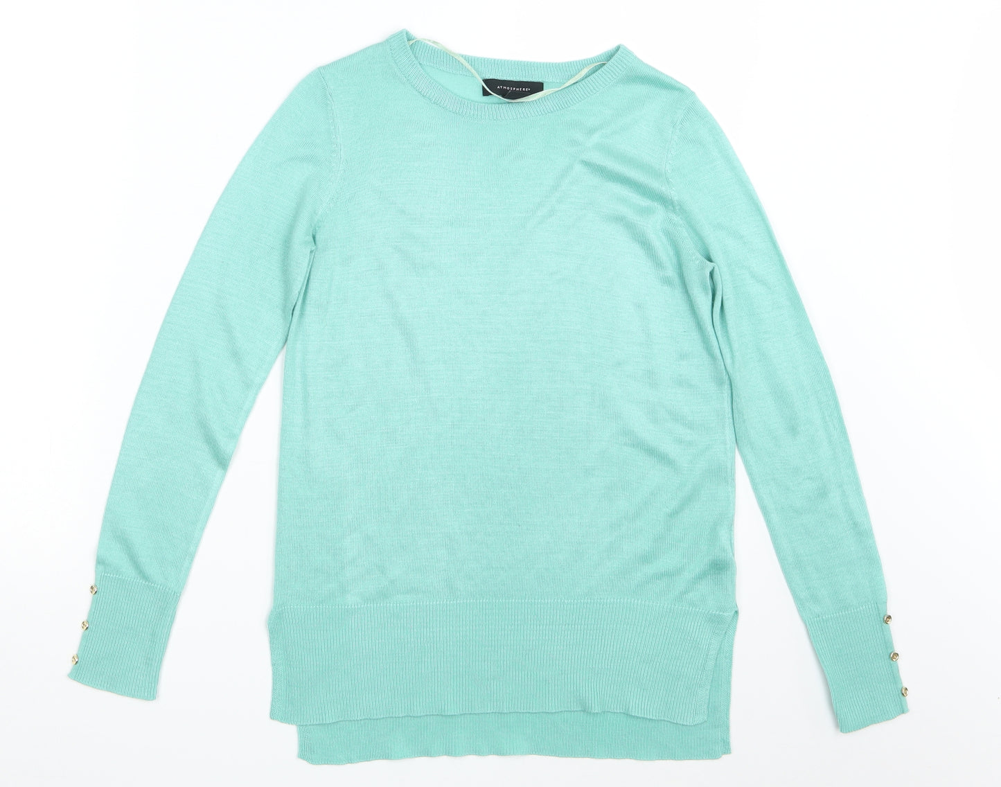 Atmosphere Womens Green   Pullover Sweatshirt Size 8