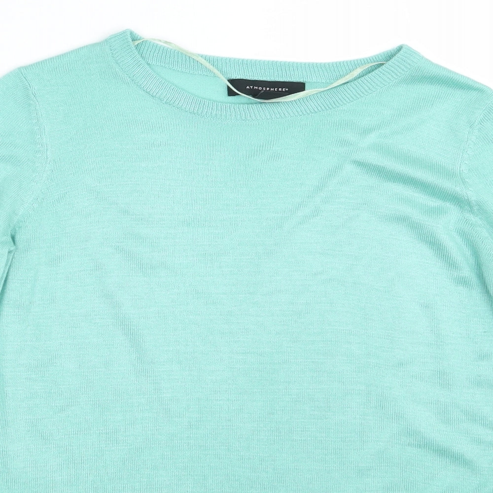 Atmosphere Womens Green   Pullover Sweatshirt Size 8