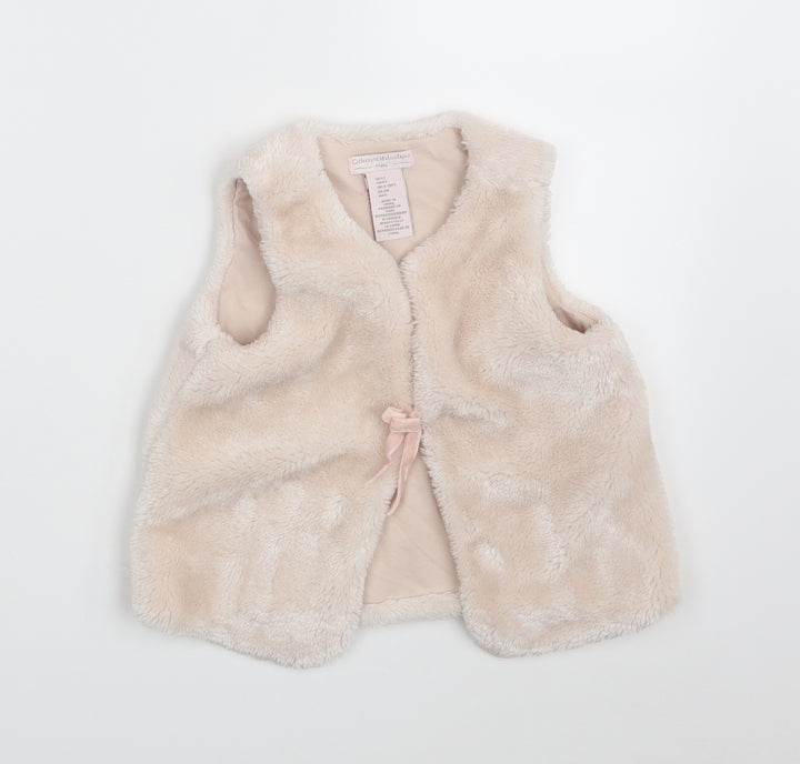 Catherine Malandrino Girls Pink Gilet Jacket Size 4 Years