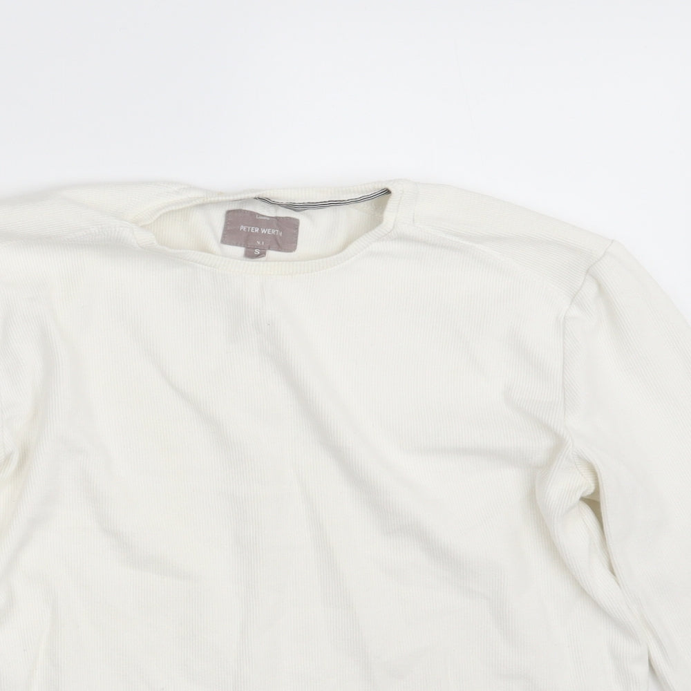 Peter Werth Mens Ivory   Pullover Jumper Size S