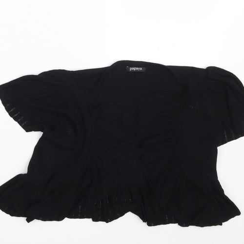 Papaya Womens Black   Shrug Jumper Size 8