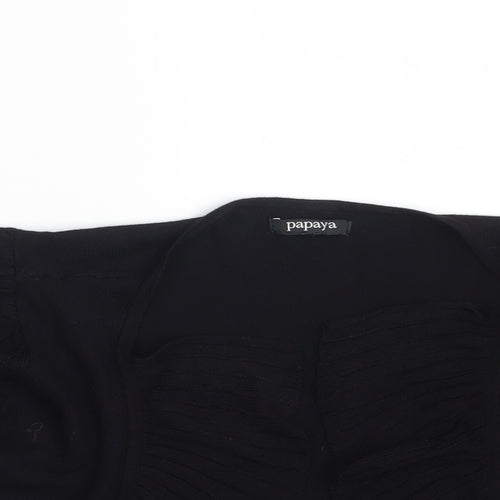 Papaya Womens Black   Shrug Jumper Size 8