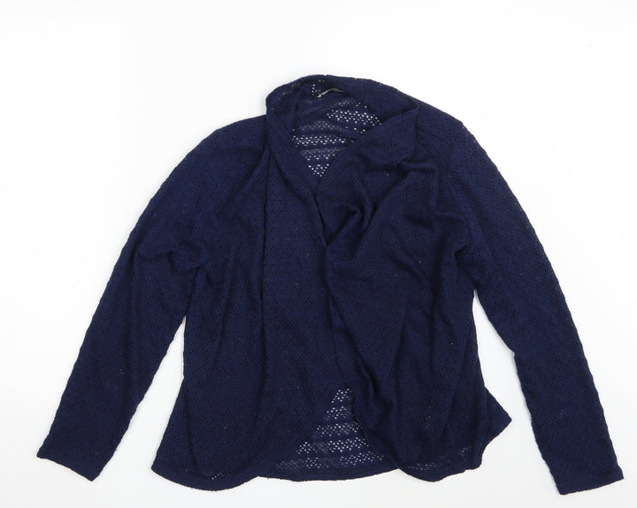 Oasis Womens Blue   Wrap Jumper Size M