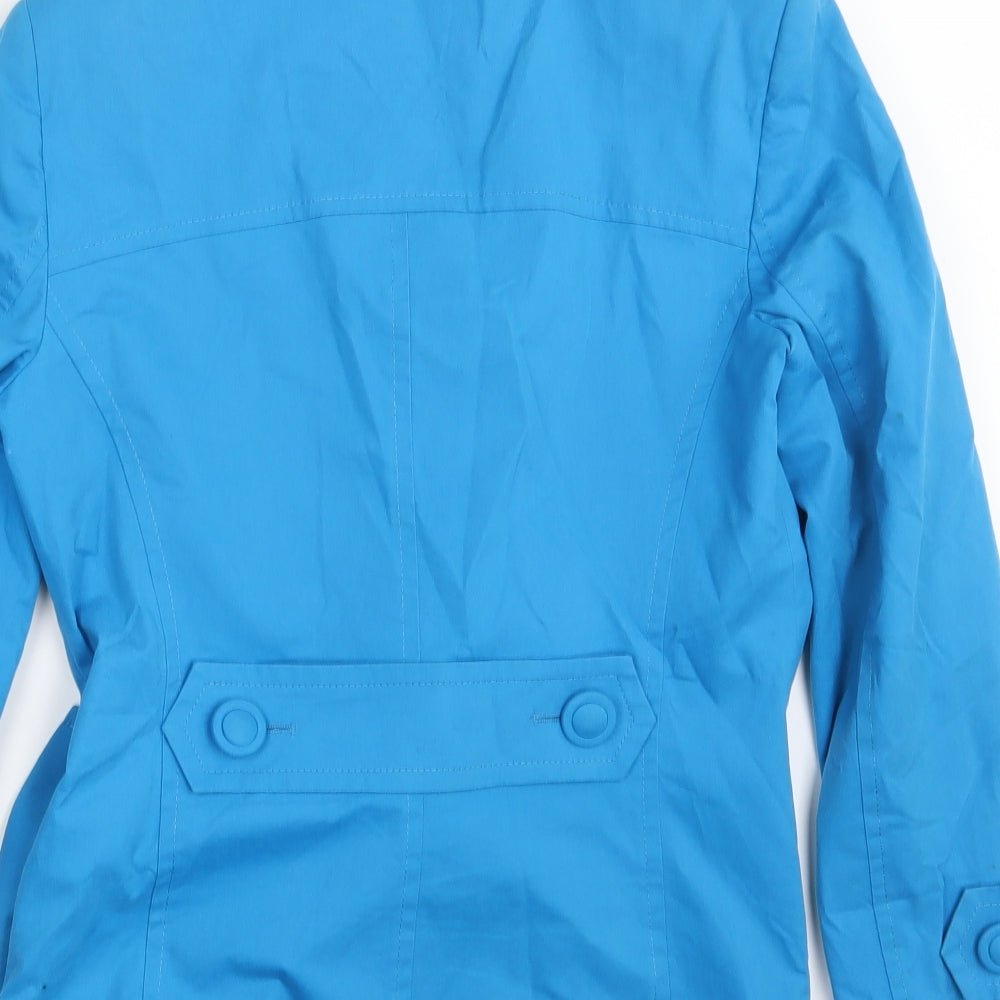 Per Una Womens Blue  Denim Overcoat Coat Size 8