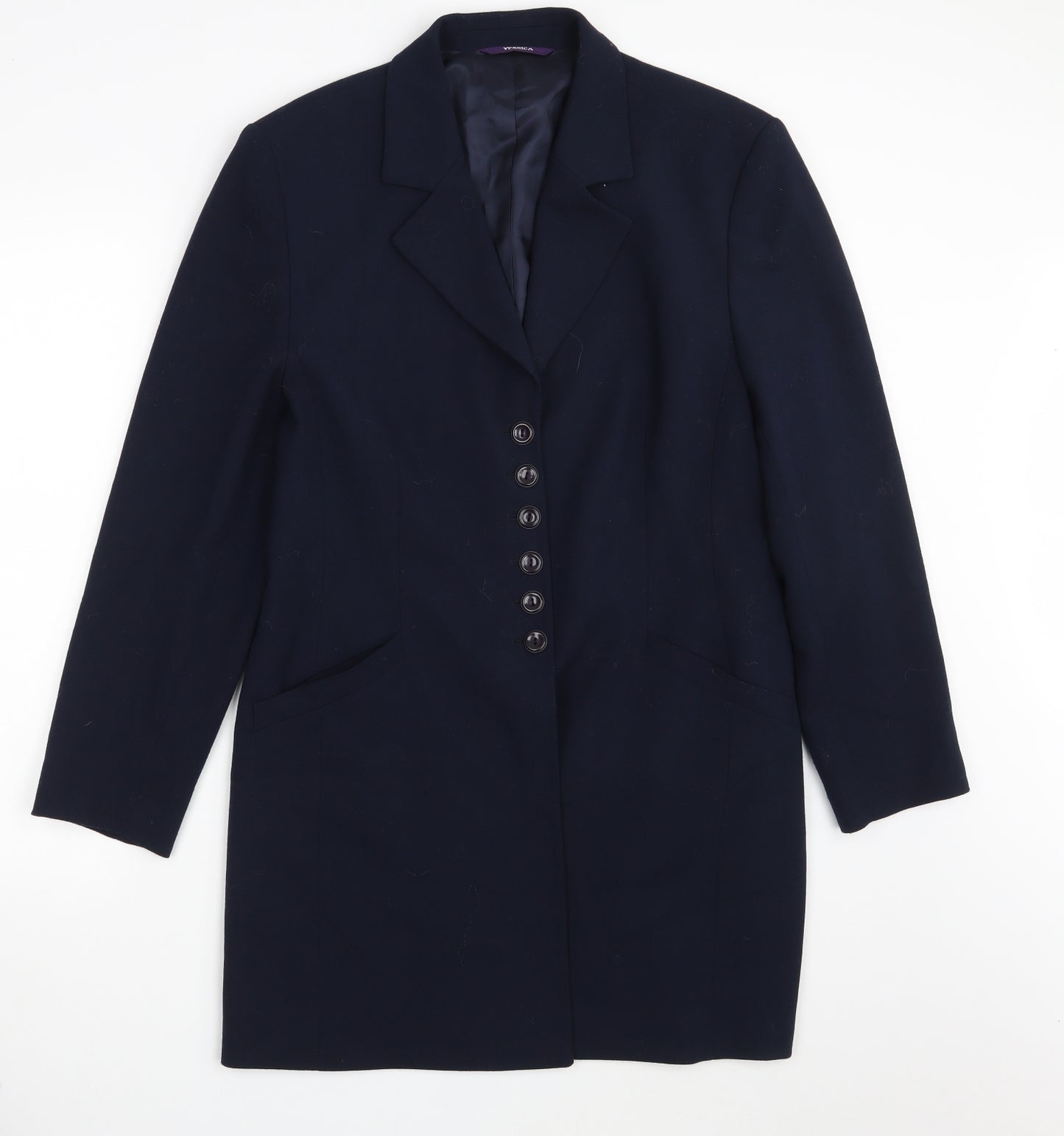 Yessica Womens Blue   Jacket Blazer Size 14